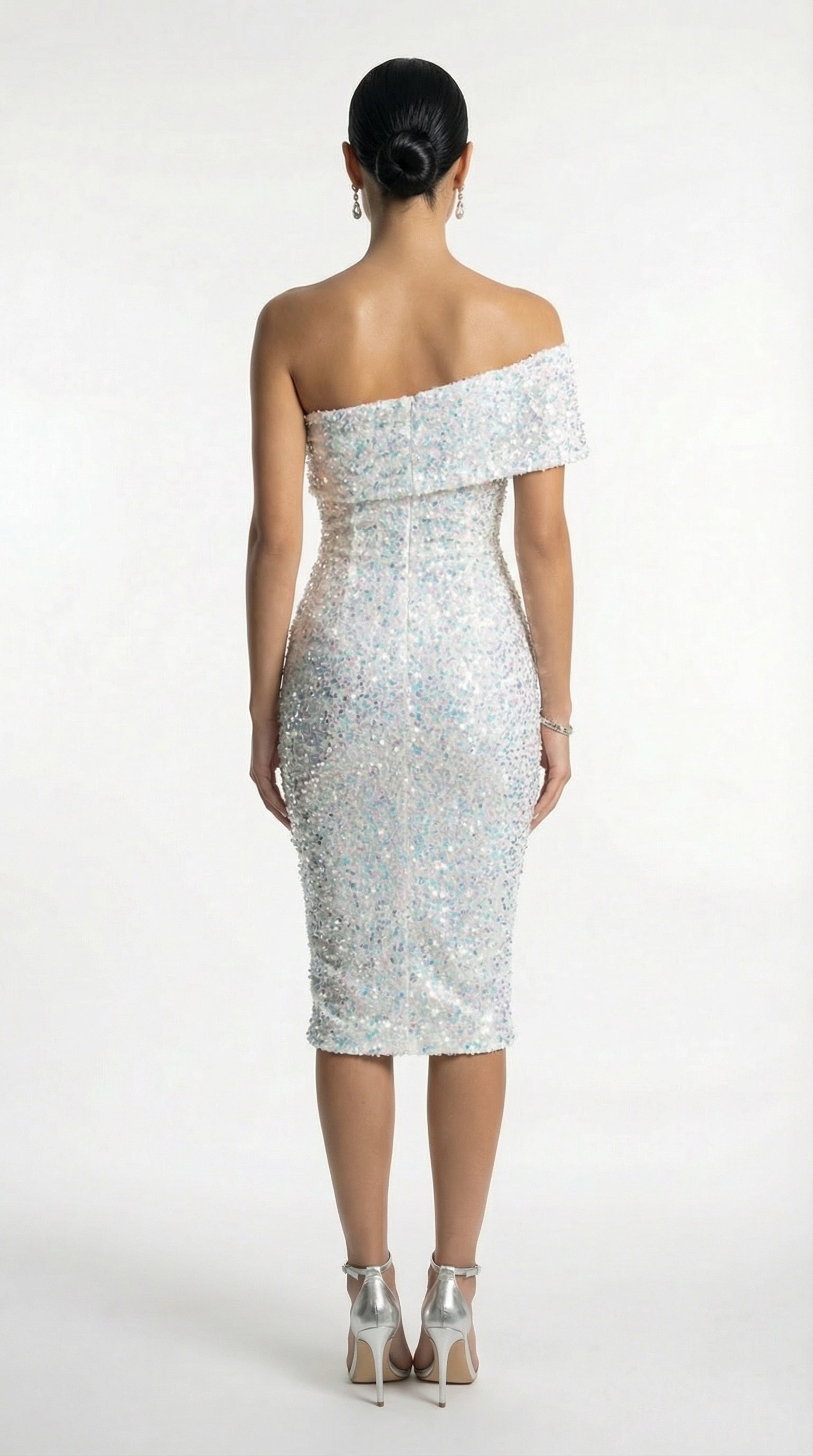 STACY SEQUIN MIDI DRESS