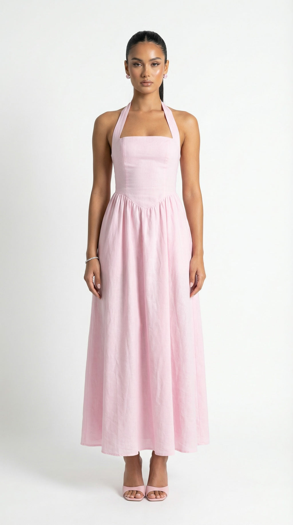 MINA COTTON MIDI DRESS