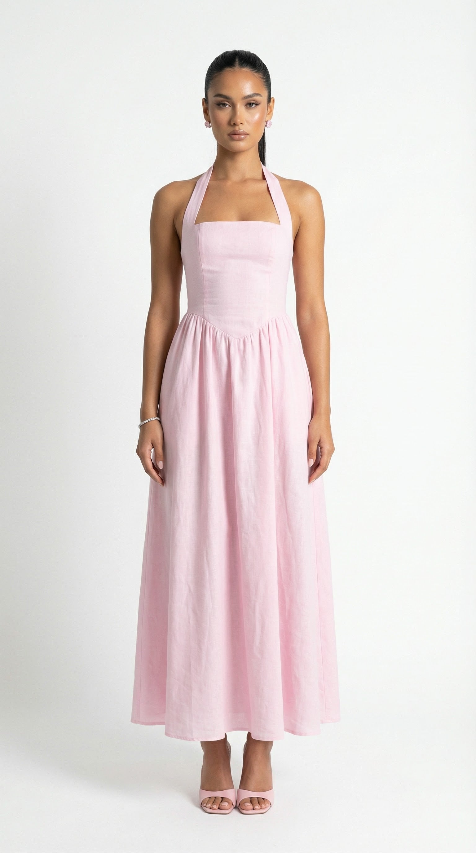 MINA COTTON MIDI DRESS